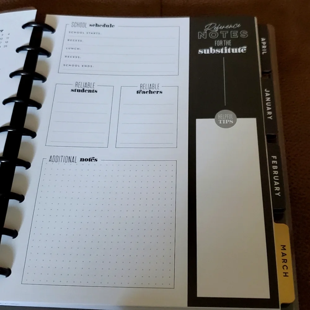 Classic size Happy Planner teacher's edition 12 months